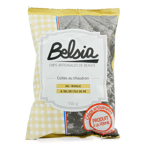 Chips Belsia à l'ail et basilic